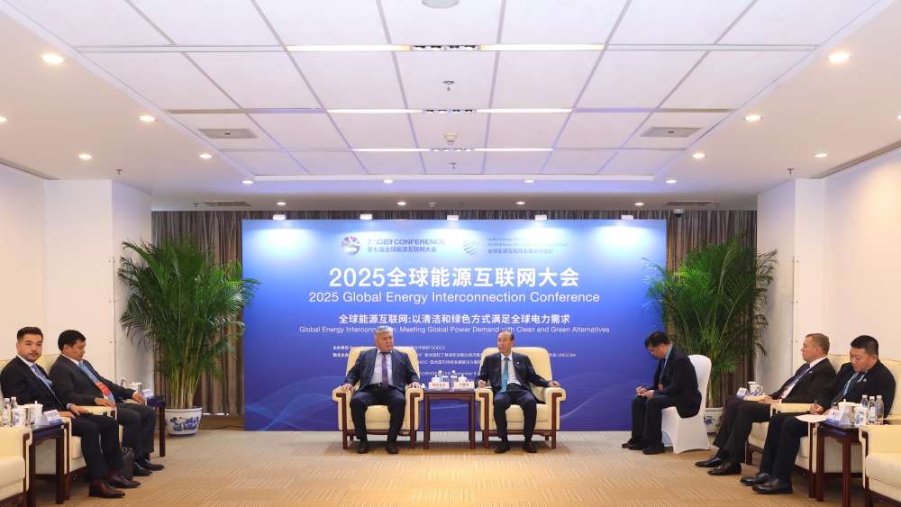 辛保安与出席2025全球能源互联网大会的有关嘉宾举行会谈-2
